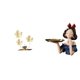 thumbnail image 1 of Figura decorativa de metal con flores y hojas, soporte para llaves, bandeja, estatua de niña de resina, adorno para guardar dulces, hecho de hierro, r, 1 of 8