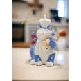 thumbnail image 2 of Ceramic Whisker Cat Chef Ornament 2x2x3.5 Decor Gift for Cat Lovers and Chefs, 2 of 3