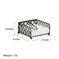 thumbnail image 3 of Porte-serviettes plat Lattice Collection avec bras pivotant lesté, noir, 3 of 3