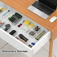 thumbnail image 4 of 9 Pcs Clear Drawer Organizer Trays Assorted 4-Size Drawer Dividers, Versatile Storage Boxes Makeup Organiser Set, 4 of 6