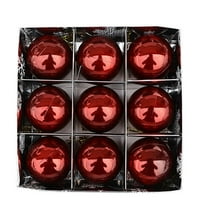 Luoshdecor Christmas Balls Ornaments,9Pcs Smooth Shatterproof Christmas Ball Tree Ornaments for Xmas Tree Hanging, Holiday Wedding Party Gift Box