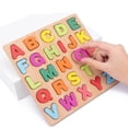 thumbnail image 3 of Rompecabezas de madera Montessori para bebé de 1, 2 y 3 años, alfabeto, forma de número, juegos a juego, juguetes educativos tempranos para niños, 3 of 4
