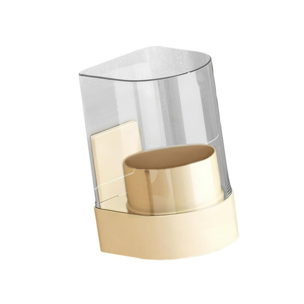 Dispensador de vasos, portavasos estable y compacto, organizador de vasos de papel, soporte para café, Beige