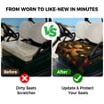 thumbnail image 4 of Golf Cart Seat Covers for 2 Seater,Christmas Soft Microfiber Cart Seat Towel Blanket,Pine Branch Red Golden Christmas Balls Absorbent Breathable Non Slip Bench Seats Protector for Golf Course 51"x31", 4 of 9