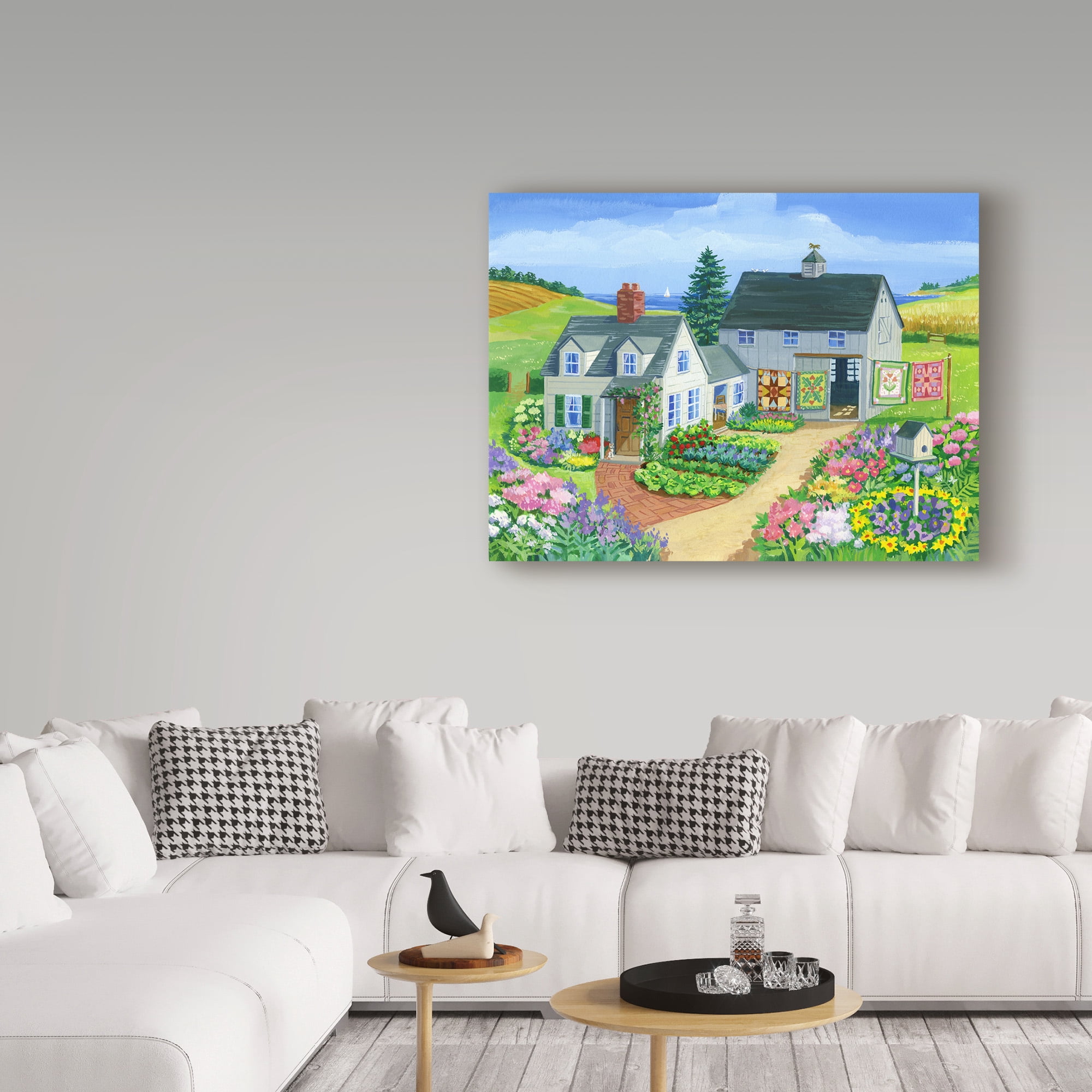 Trademark Fine Art 'Quilt Barn' Canvas Art by Geraldine Aikman