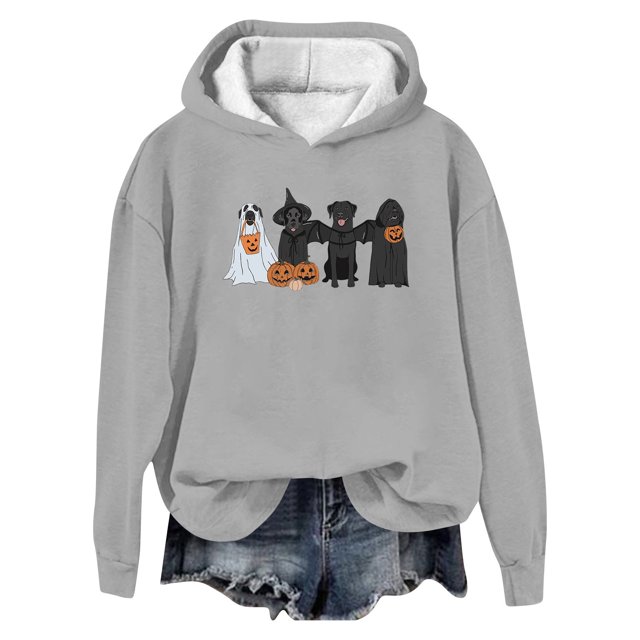 WEAIXIMIUNG Chandail en Molleton pour Femmes Col Rond Fermeture Éclair Mode Féminine Imprimé Lettre Chandail à Capuchon Décontracté Coupe Ample Chandail Chandail en Molleton
