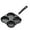 Black B, variant on Fried Egg Pan, 4-Cup Omelet Pans Nonstick, Versatile Breakfast Skillet Omelette Pan Aluminium Alloy Egg cooker for Eggs, Pancakes, Plett, Crepes, Compatible, Non Stick Four Hole Frying Pan(Black B)