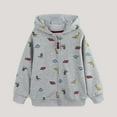 thumbnail image 2 of Byoo Cute Dinosaur Print Hoodie Sweatshirts for Toddler Boys Zip Up Long Sleeve Hooded Pockets Graphic Jacket Soft Comfy Sweatshirt, 2 of 6