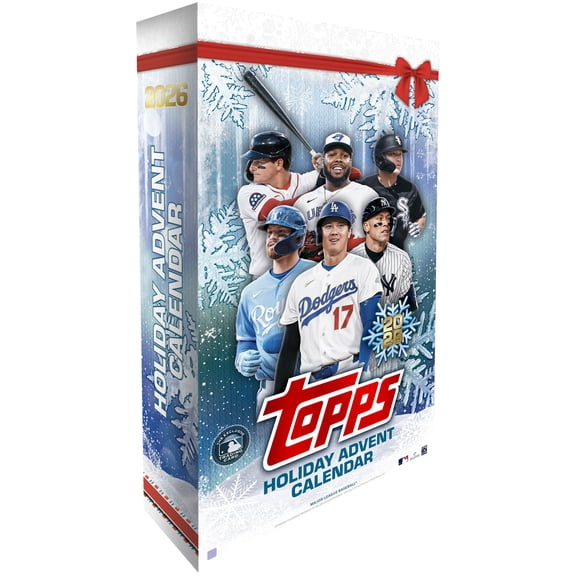 Collectible 2026 Topps Holiday Baseball Trading Cards Countdown Calendar