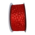 thumbnail image 4 of Red Glitter Polka Dots Ribbon- 2 1/2" x 50 Yards, Wired Edge Sheer Ribbon, Easter, Wreath, Wedding, Reception, Presents, Gift Basket, Christmas, Valentine's Day, 4 of 5