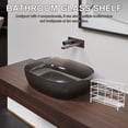 thumbnail image 4 of Portacepillos de acero inoxidable para encimera, organizador de baño para baños modernos (6 rejillas), 4 of 8