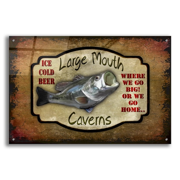 Epic Art 'Large Mouth Cavern II' by Lightbox Journal, Acrylic Glass Wall Art, 36"x24"