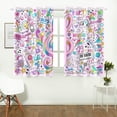 thumbnail image 2 of MKHERT Music Clef Window Curtain Kitchen Curtain 26x39 inch,Two Piece, 2 of 3