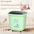 thumbnail image 4 of GBAYXJ Portable Washing Machine For Clothes Laundry Bucket Washer For Camping RV Travel Compact Household Detergent (Green), 4 of 8