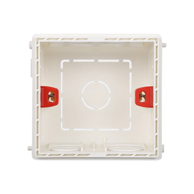 Wosthever Cableado Caja trasera Caja de enchufe Organización PVC Artesanía Contenedor de alambre Resistencia al desgaste Montado en la pared Suministros Type3 NO3 Wosthever HA002040-01B
