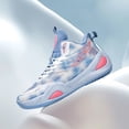 thumbnail image 4 of AUDeals High Top Basketball Shoes, Wear Resistant Graffiti Sneakers with Non Slip Breathable Comfort for Men and Women (Sky Blue, 9), 4 of 4