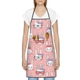 thumbnail image 3 of Pofeuu Girl Rabbit Print Aprons with Pockets, Cute Aprons for Kitchen, Cooking, Server, Barber, Chef Apron, 3 of 7
