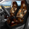 thumbnail image 2 of Binienty Wolf Auto Seat Covers Front Split Rear 14 PCS with Car Steering Wheel Cover Breathable Center Console Cover Vehicle Seat Headrest Covers Seat Belt Pads Automotive Interior Decor Set​, 2 of 7