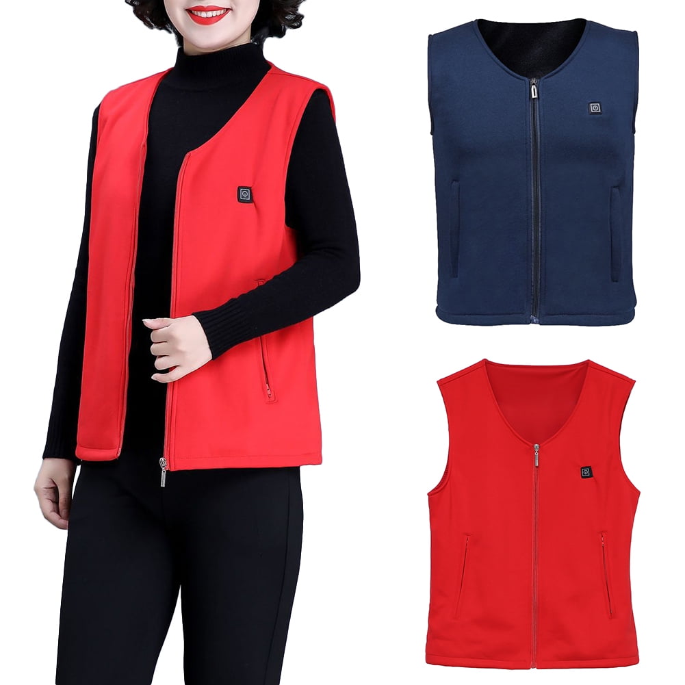 Unisex Winter Outdoor Camping Hiking Golf Heating Vest Washable Warm