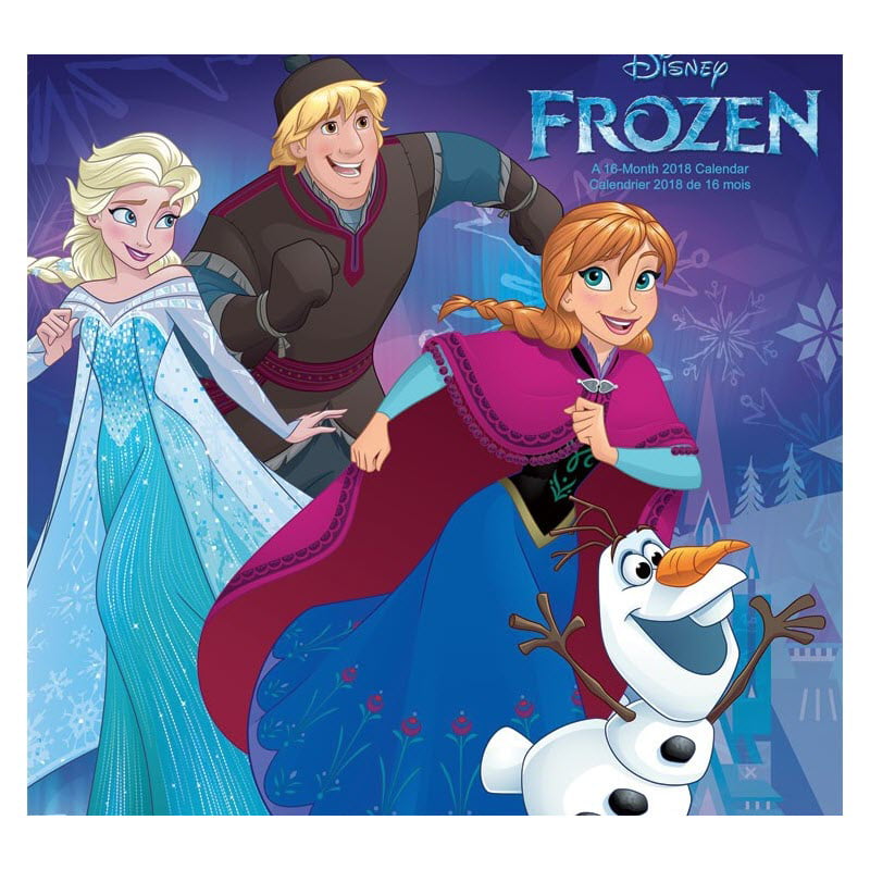 Frozen 2018 Calendar 16 Month Disney Elsa Anna Olaf Movie Cartoon Sisters -  
