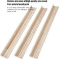 thumbnail image 4 of 48 Inch Long Narrow Floating Shelves for Wall Storage Rustic Natural Wood Wall Shelf for Wall Décor Wall Bookshelf for Kids Room Picture Ledge Shelf a Set of 3, 4 of 4