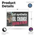 thumbnail image 2 of Full Synthetic Oil Change Vinyl Decal 12 Inch x 16 Inch Weatherproof Heavy-Duty Adhesive Backing | Professional Auto Service, Reliable Mechanics, Affordable Pricing | Made in USA, 2 of 6