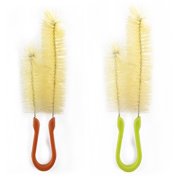 Full Circle Reach Double-Sided Bottle Cleaning Brush, Green