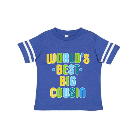 

Inktastic Worlds Best Big Cousin Gift Toddler Boy Girl T-Shirt