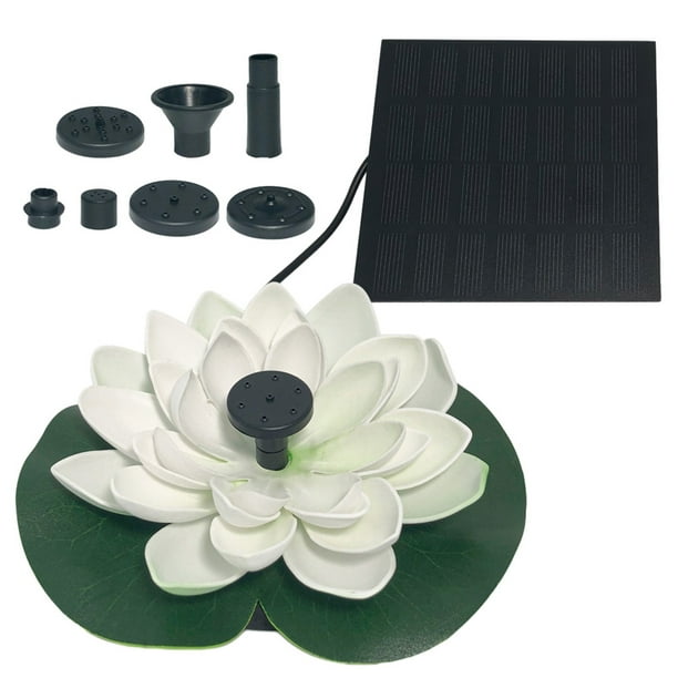 Bomba Fuente Con Forma Adornos Lirio Solar 2 5 W (1 W) Rojo Y Blanco