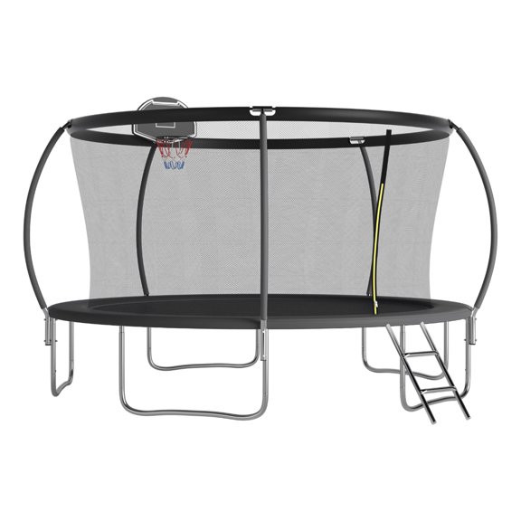 Shengchao Trade 1600LBS 14FT Trampoline for Adults and Kids,Trampoline with Enclosure,Recreational Trampoline with Ladder, Heavy Duty Trampoline Capacity for 4-6 Kids