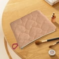 thumbnail image 7 of Beautynvta Makeup Bag for Woolen Quilted Coin Purse Mini Lightweight Portable Cosmetic Storage Bag for Shopping, Commuting, and Travel, Orange, 7 of 7