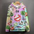 thumbnail image 4 of Ghostbusters Slimer Adult Sweater Pullover Hoodie 3D Printed Loose Hooded Long Sleeved Jackets Tops, 4 of 8