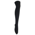 thumbnail image 2 of Lian Lifestyle Exquisite Big Girls Women 5 Pairs Thigh High Cotton Socks. Comfortable in Vibrant Colors Size 2.5-7 LBG1024(Beige,LG,Wine,Cream,Black), 2 of 4