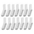 thumbnail image 2 of Calcetines redondos Hanes de doble resistencia con tobillo, 14 pares, zapatos para hombre de 12 a 14, 2 of 5