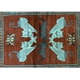 thumbnail image 1 of Ahgly Company Indoor Rectangle Animal Light Blue Traditional Area Rugs, 5' x 8', 1 of 4