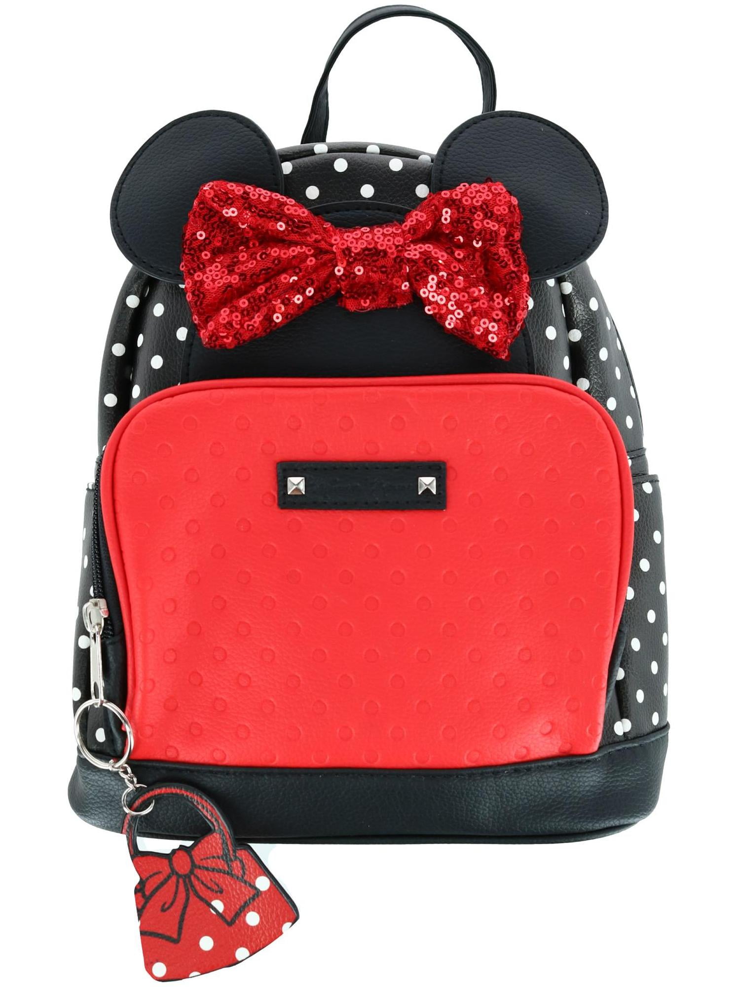 Disney Minnie Mouse 10" Mini Backpack Girls Canvas Book Bag 