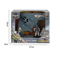thumbnail image 3 of Juguete Avión Militar de Combate con Piloto y Accesorios con Luz y Sonido, 3 of 4
