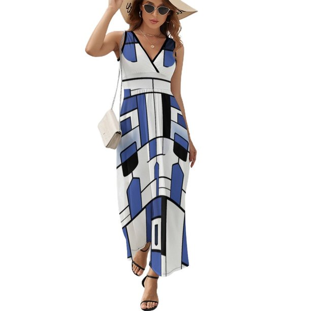 Vestido Largo Sin Mangas Para Mujer, Abstract Geometrical Traje Informal Para Cumpleaños, Verano