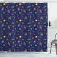 thumbnail image 1 of Ambesonne Space Shower Curtain, Doodle Cosmos Elements, 69"Wx75"L, Multicolor, 1 of 2