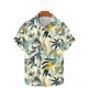 thumbnail image 4 of Blusa y camisa de manga corta con cuello vuelto para hombre, camisa hawaiana informal con estampado floral, camisa de manga corta con solapa, blusa, camisa de poliéster para hombre, 4 of 6