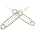 thumbnail image 2 of Rhinestone Barrettes for Women 2Pcs Versatile Styling Hair Accessories, 2 of 8