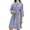 Purple, variant on Defitshape Women's Long Sleeve Waffle Knit Robe Pockets Belted Mid-length Soft Bathrobes 3/4 Sleeves White Large