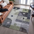 thumbnail image 6 of Addison Rugs Mayfield Premium Machine Washable Transitional Geometric Aloe Rectangle Rug, 5' x 7'6", 6 of 6