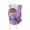 Purple, variant on Kids Bear Ear Winter Hat with Face Cover, Fleece Windproof Balaclava for Boys Girls 3-8 Years, Tie Dye Warm Hooded Scarf