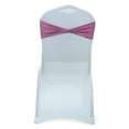 thumbnail image 3 of MDS Pack of 50 Spandex Chair Bow Sash Bands Ties Without Buckle for Wedding - Dusty Pink, 3 of 6
