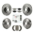 thumbnail image 1 of Transit Auto Front Rear Disc Brake Rotors Semi-Metallic Pads and Drum Kit (7Pc) for Car Ford Focus FMSI=1004 K8S-102047, 1 of 11