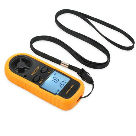 Digital LCD Anemometer Air Wind Speed Meter Tester Temperature Gauge (Best Handheld Wind Speed Meter)