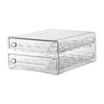 thumbnail image 5 of 2 Layer Egg Holder Egg Storage Container with Handles Stackable Egg Fresh Storage Box Egg Tray for Countertop Fridge Cupboard Refrigerator L, 5 of 7