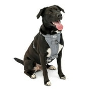 Kurgo Tru-Fit Smart Harness, Dog Harness, Pet Walking Harness, Quick Release Buckles, Front D-Ring for No Pull Training, Includes Dog Seat Belt Tether (Grey, X-Large)