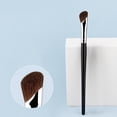 thumbnail image 1 of Brocha suave para de ojos Brocha de maquillaje para detalles Difuminado cómodo con mango de madera Virolas de aluminio para pulir Brocha shamjiam pincel de sombra de maquillaje, 1 of 8